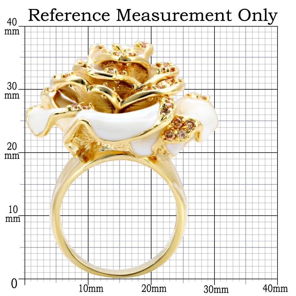 24k Gold plated Brass Ring with AAA Grade CZ