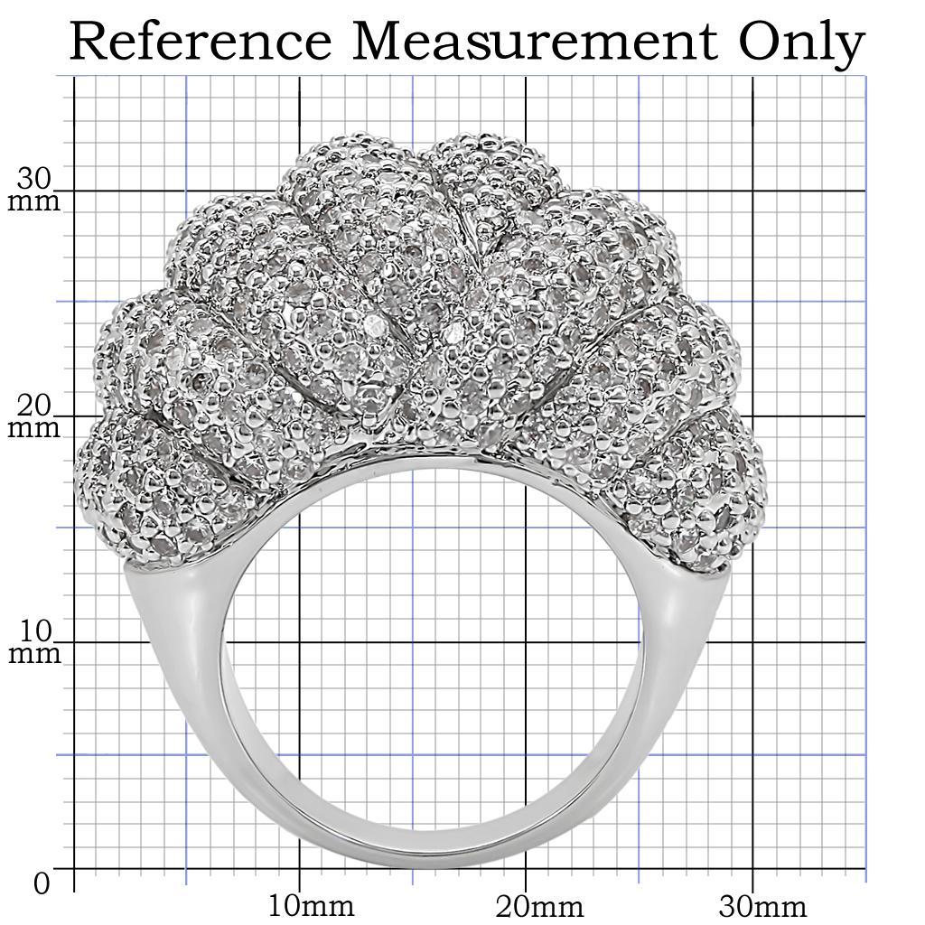 Brass Ring with AAA Grade CZ