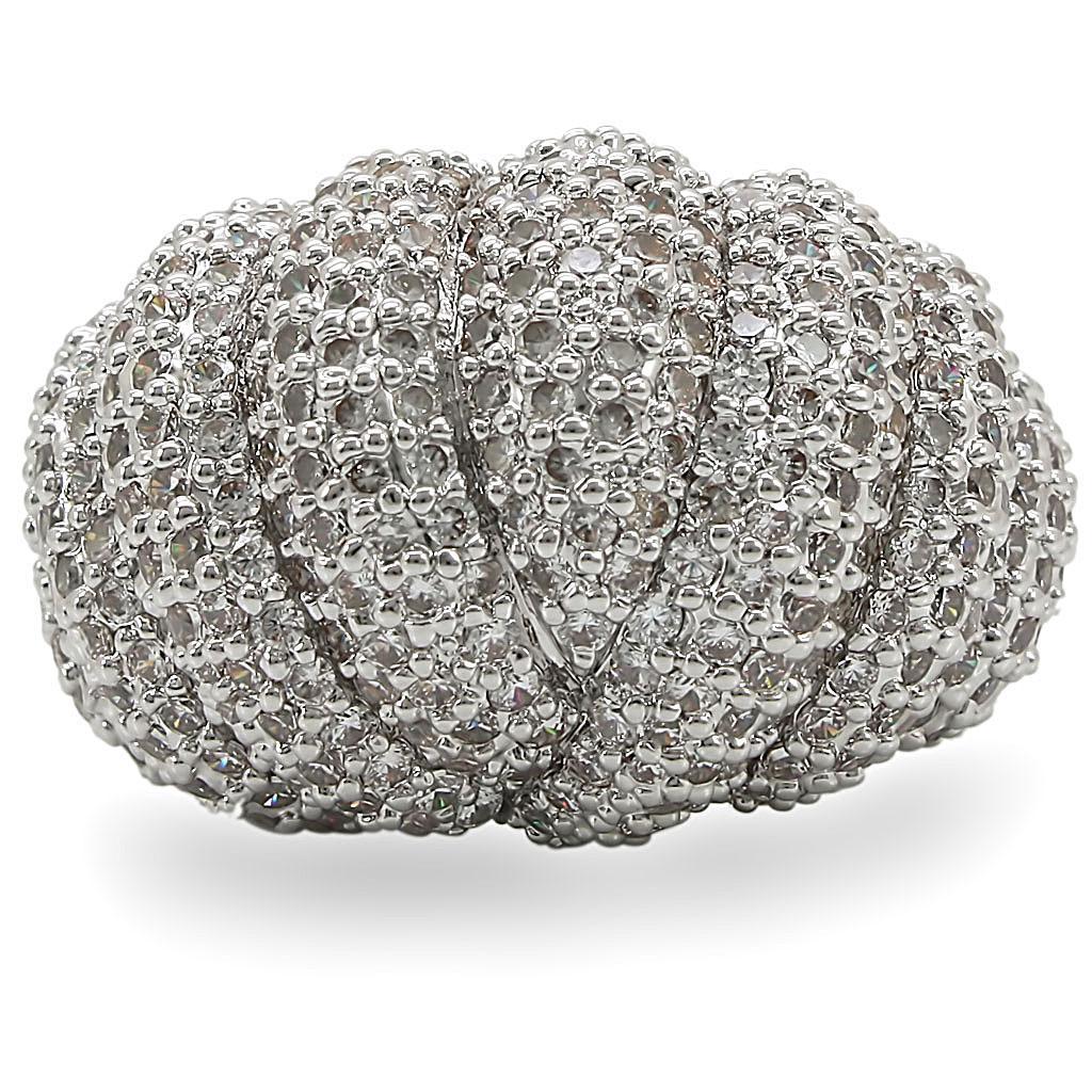 Brass Ring with AAA Grade CZ