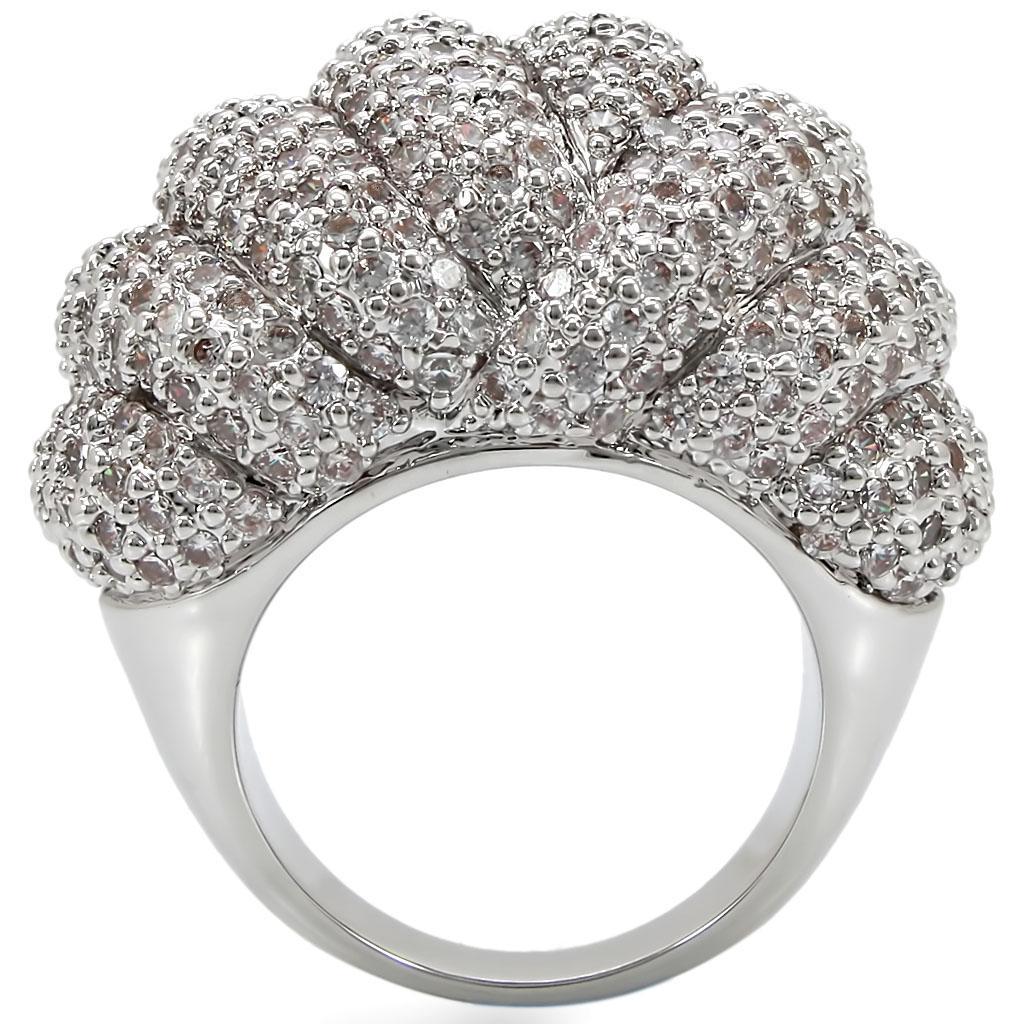 Brass Ring with AAA Grade CZ
