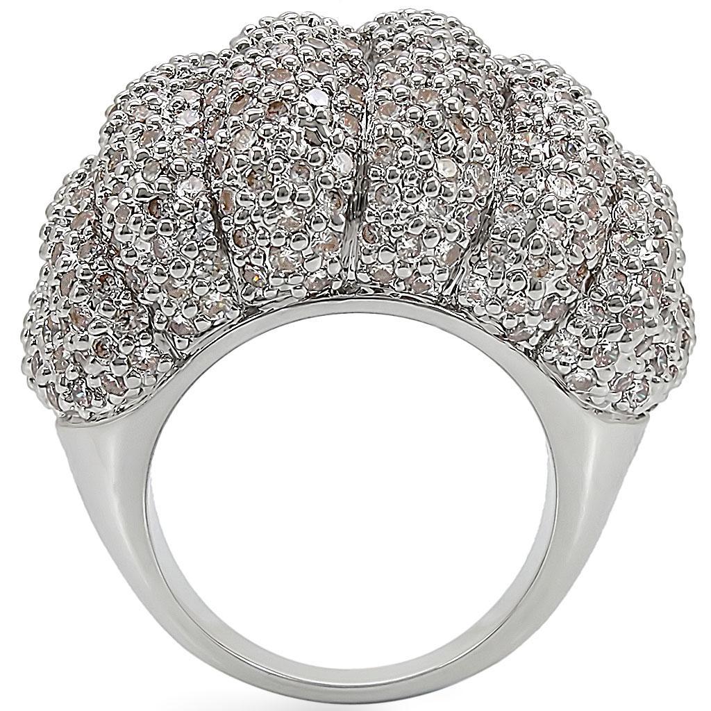 Brass Ring with AAA Grade CZ