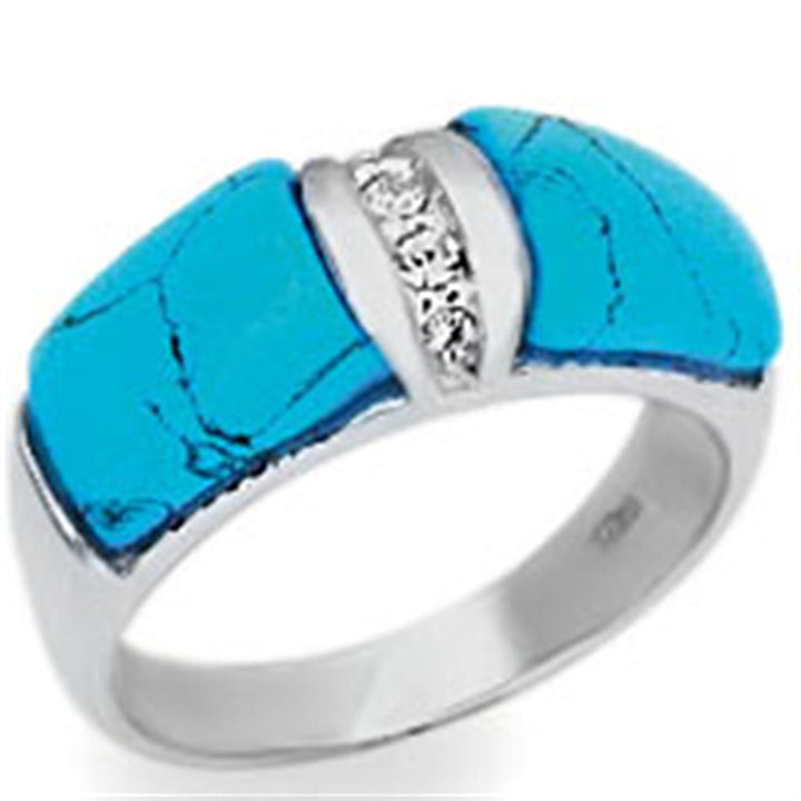 20611 High-Polished 925 Sterling Silver Ring with