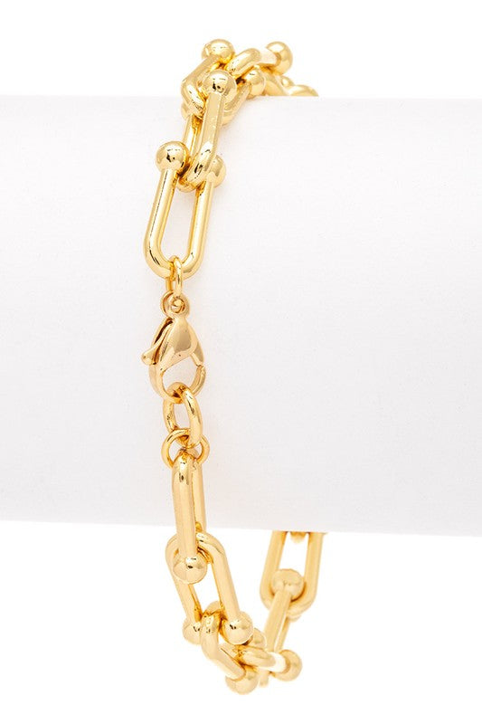 18K Gold Plated Tiffany link Bracelet