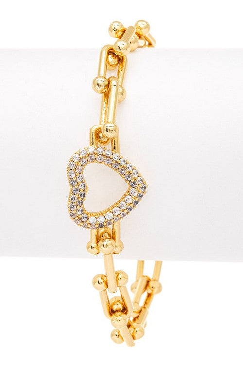 18K Gold Plated Tiffany link Bracelet
