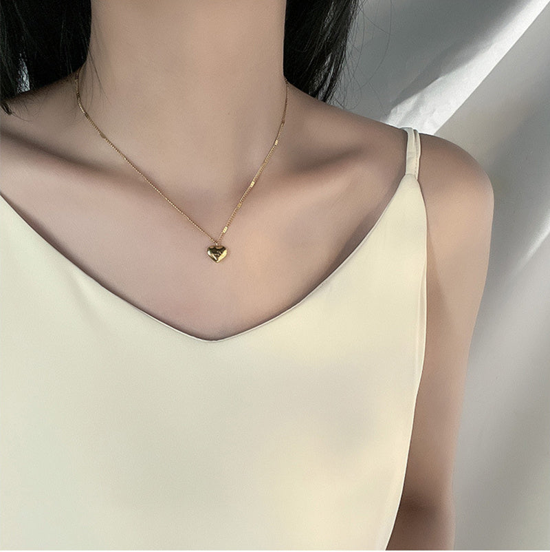 14K Gold Plated Vintage Simple Love Heart