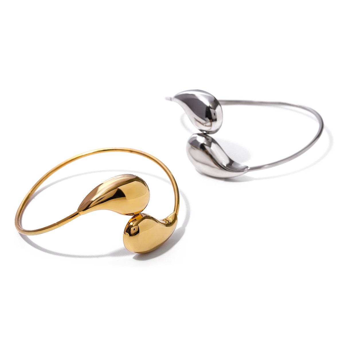 18K Gold Plated  Water Drop Twist Bracelet