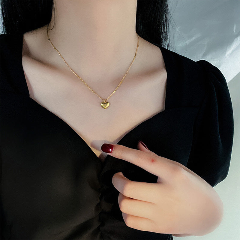 14K Gold Plated Vintage Simple Love Heart