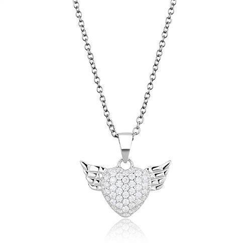 925 Sterling Silver Chain Pendant with AAA Grade CZ