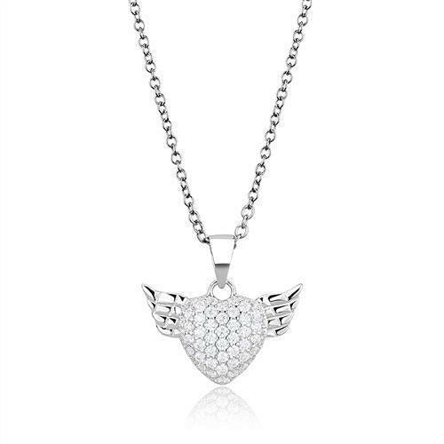 925 Sterling Silver Chain Pendant with AAA Grade CZ