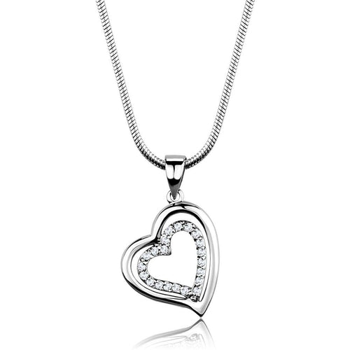 Rhodium Plated Chain Pendant