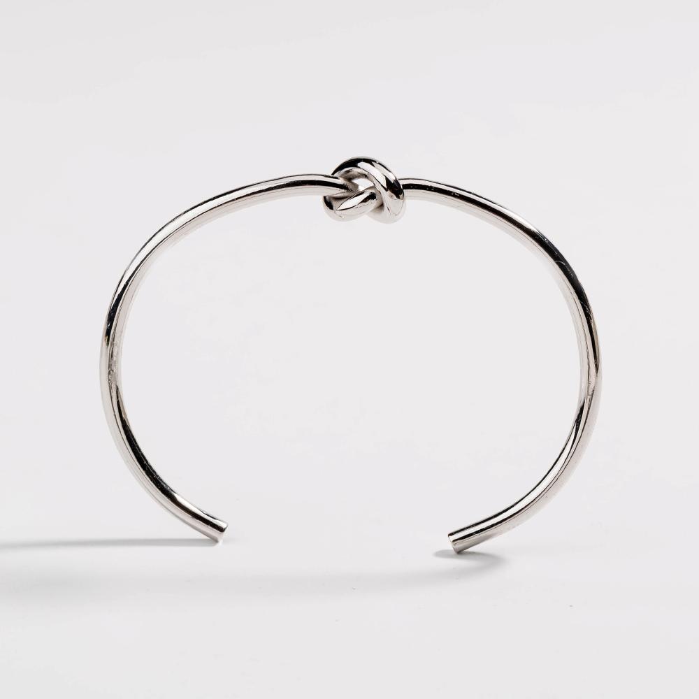 18K Gold Plated Dainty Love Knot Cuff  Bracelet
