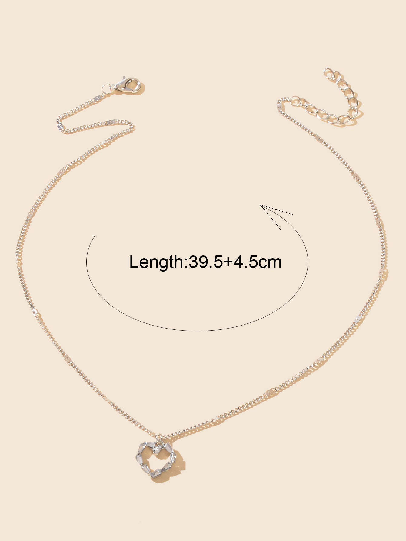 925 Sterling Silver Heart Necklace