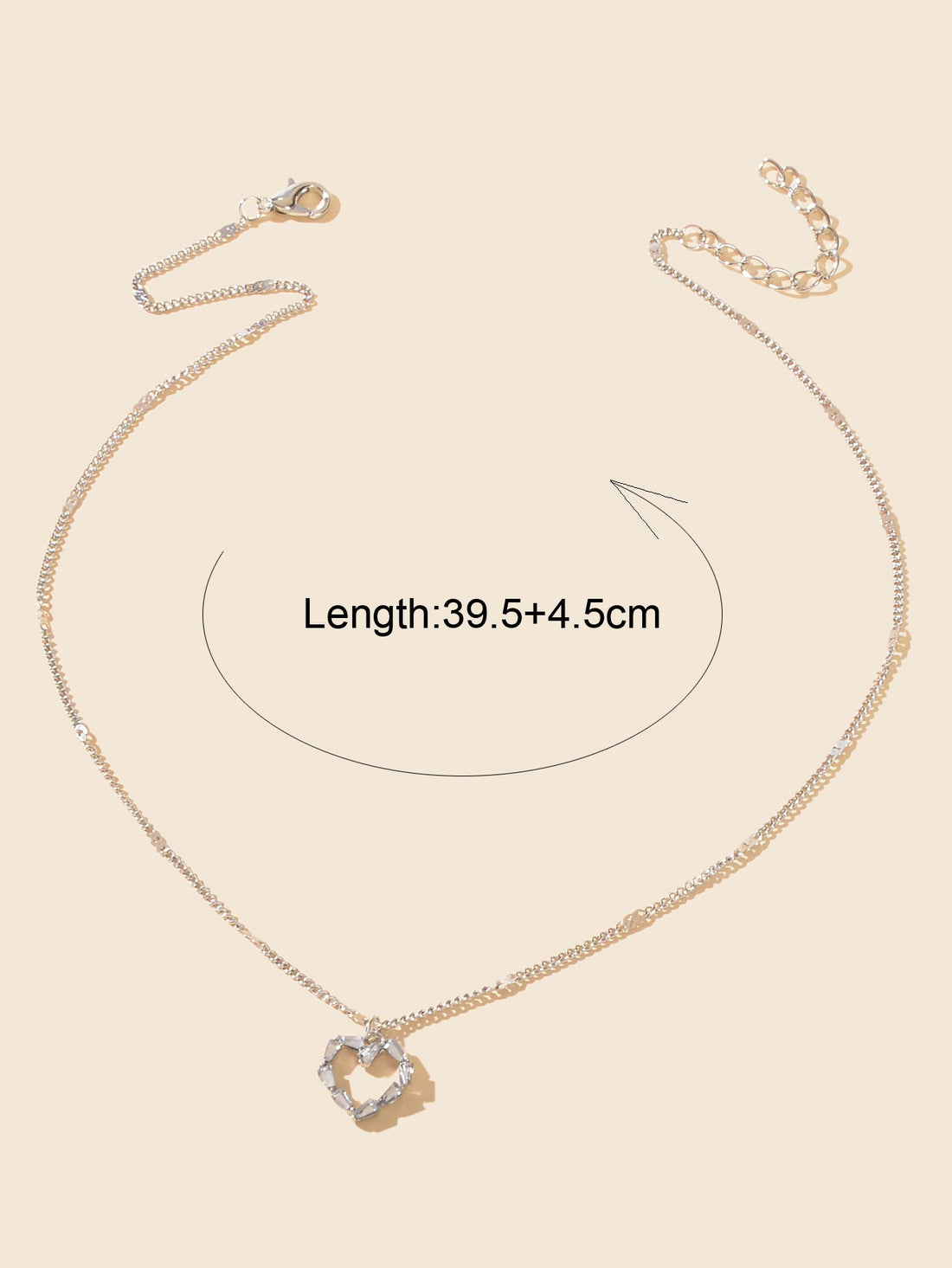 925 Sterling Silver Heart Necklace