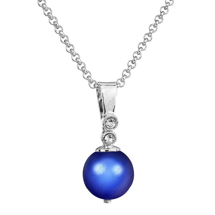Dark Blue Pearl Necklace