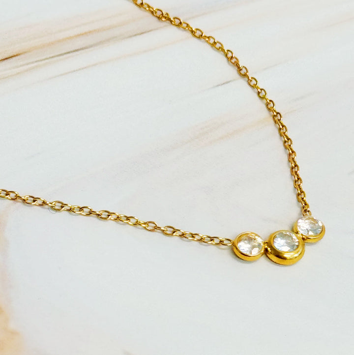 18K Gold Plated Diamond Necklace