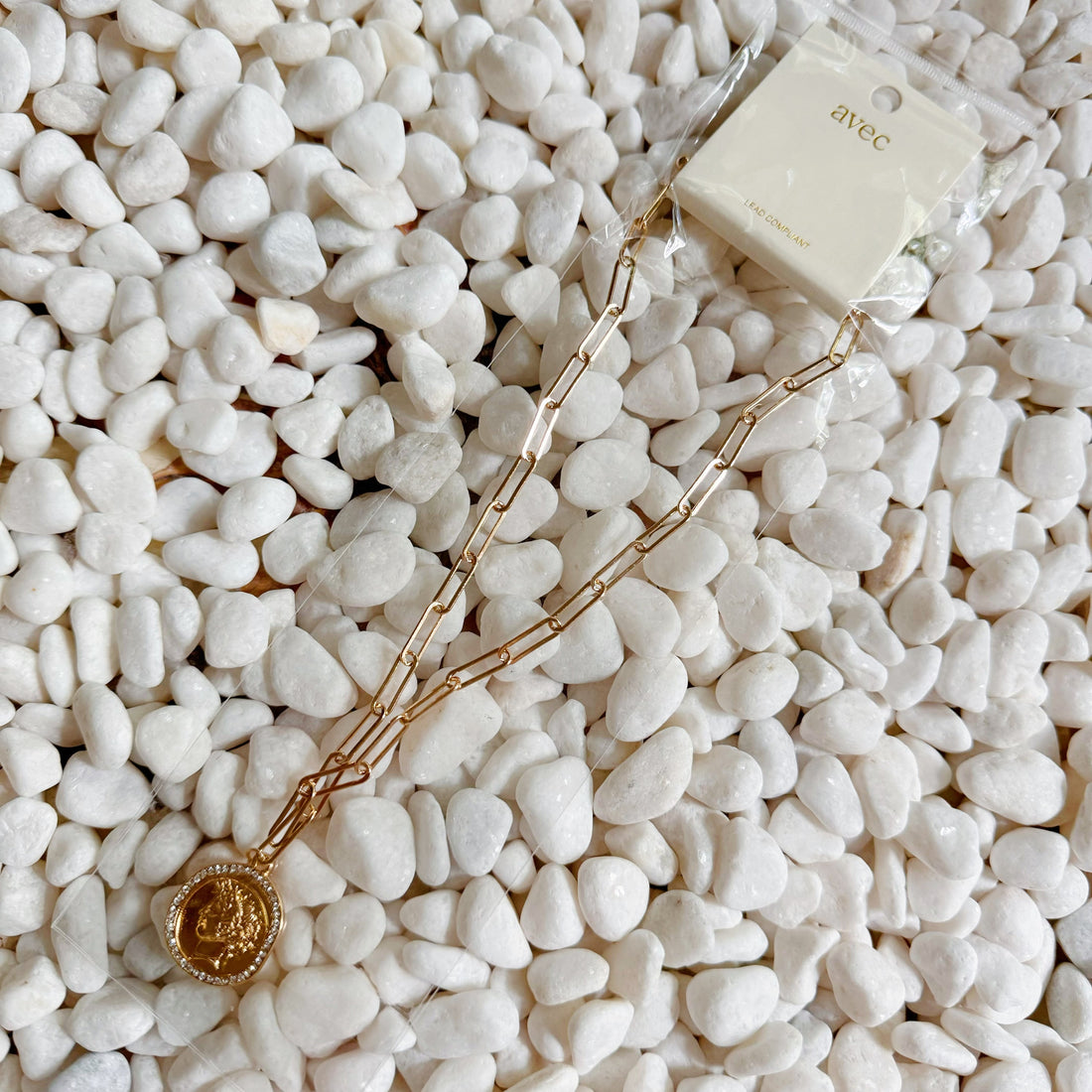 18K Gold Plated Coin Link Chain Necklace