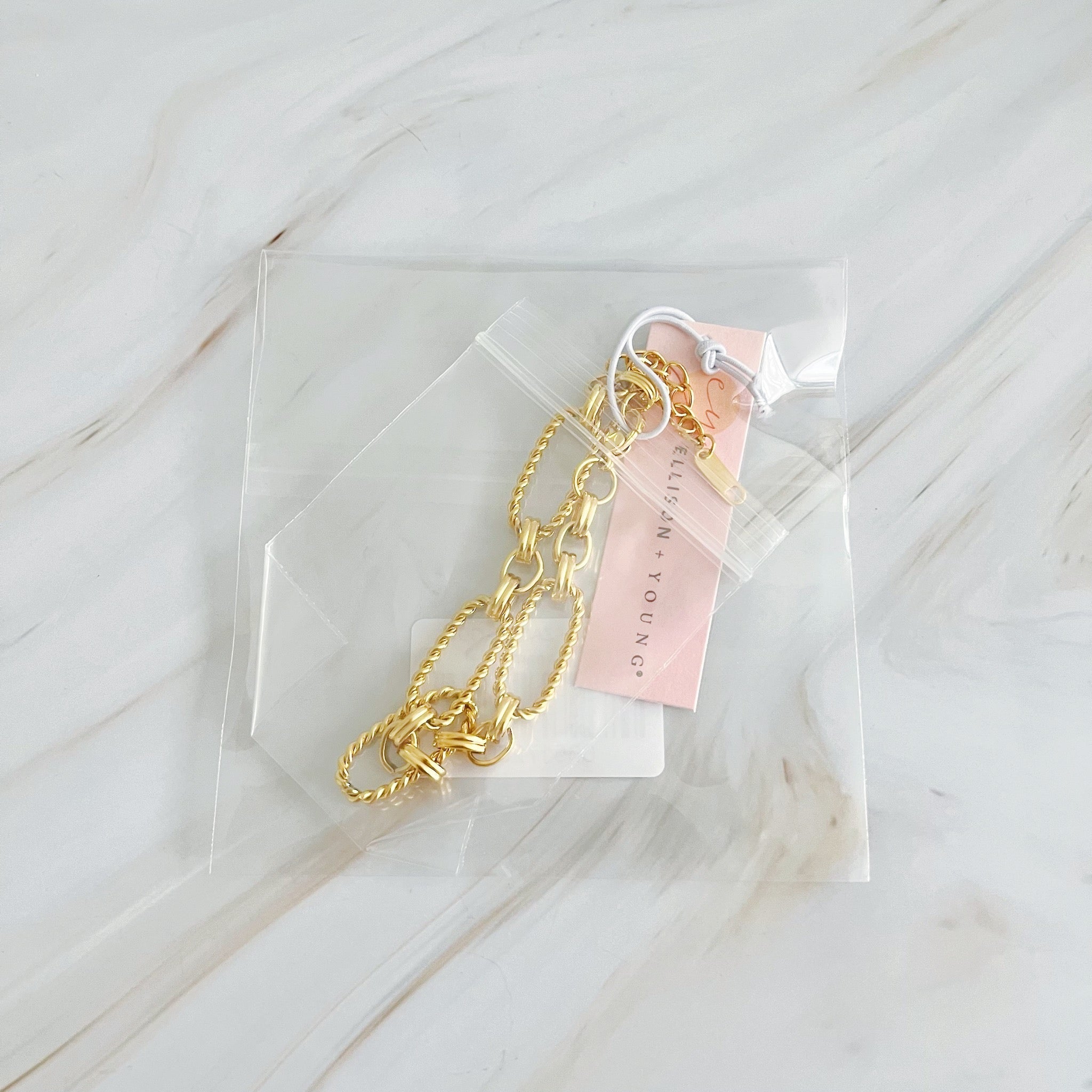 18K Gold Plated Linked Cabled Bracelet