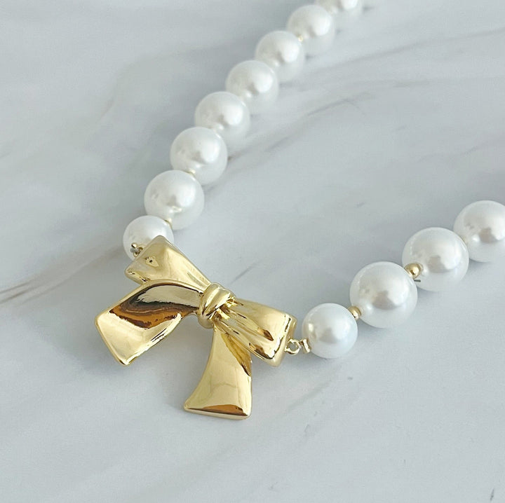 18K Gold Plated Pearls Necklace