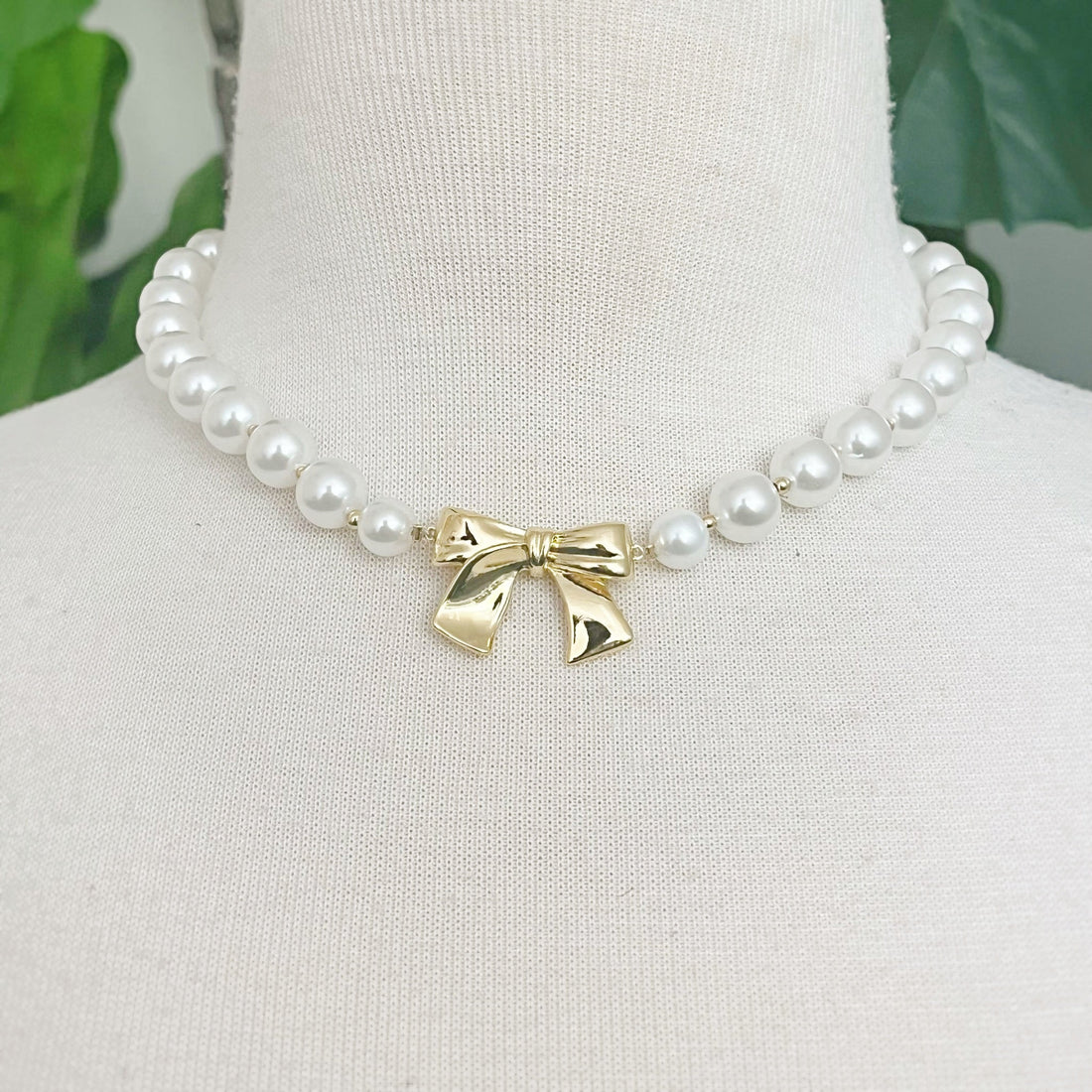 18K Gold Plated Pearls Necklace