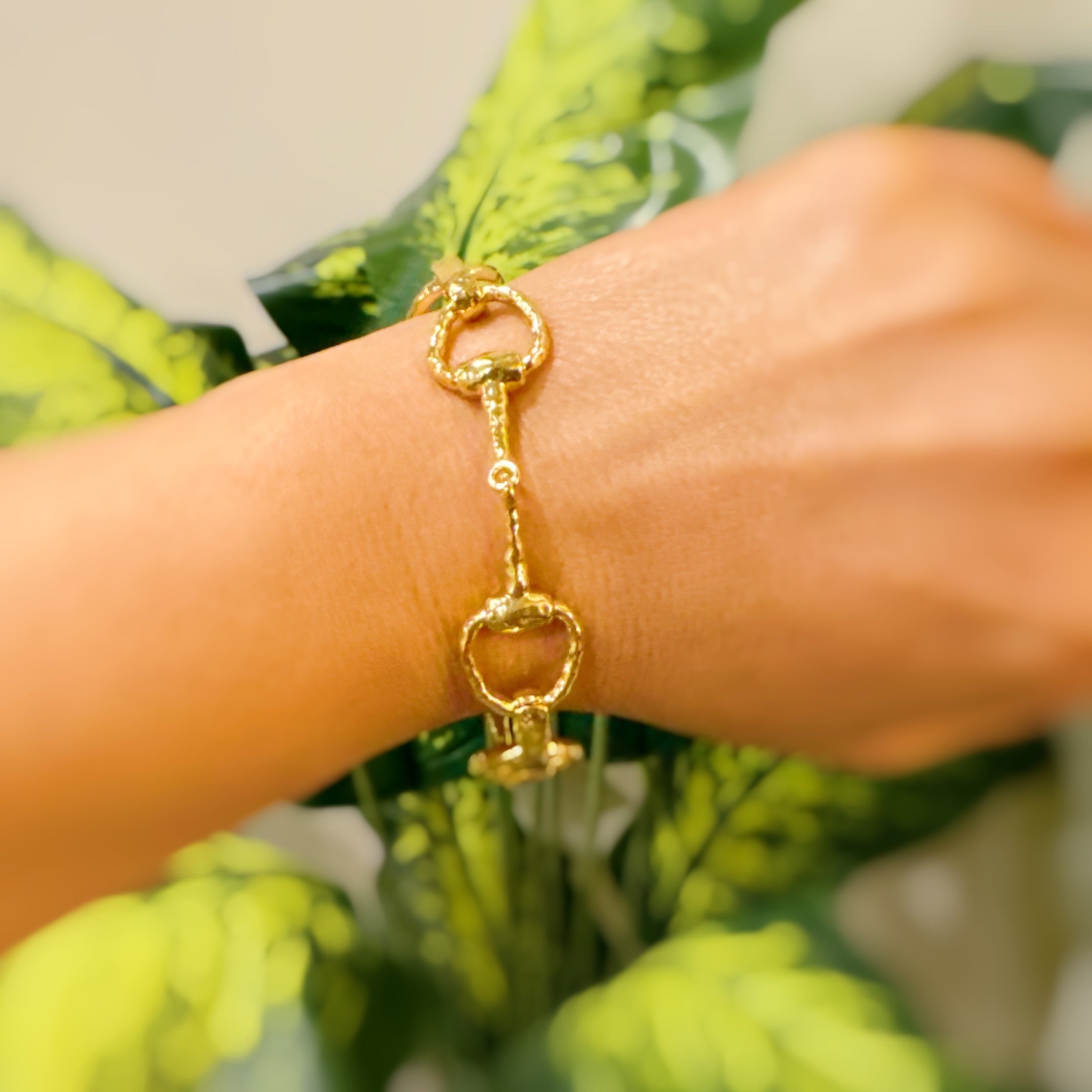18K Gold Plated Gucci  Linked Bracelet