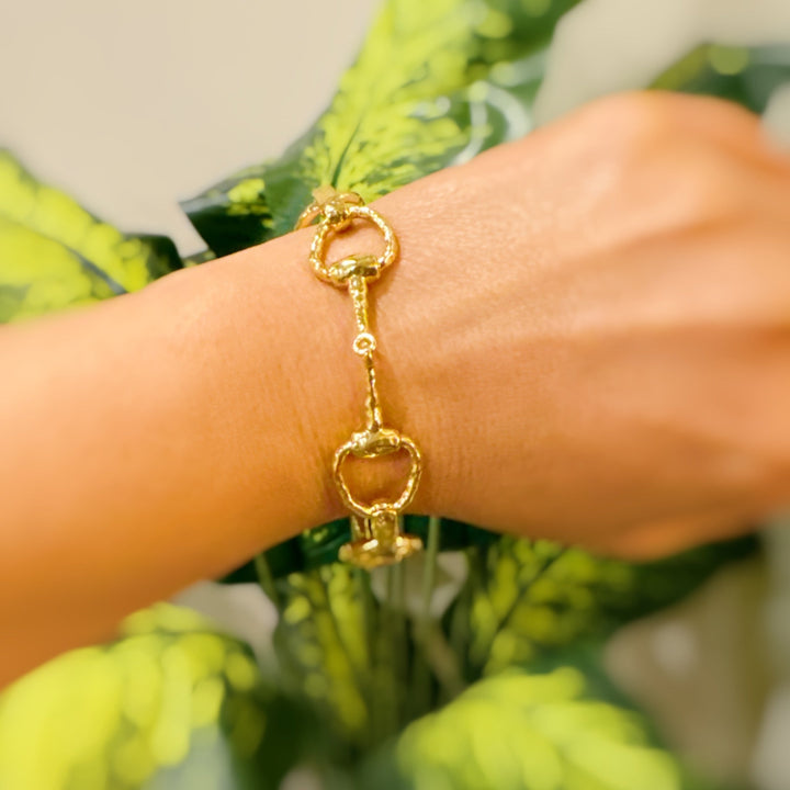 18K Gold Plated Gucci  Linked Bracelet
