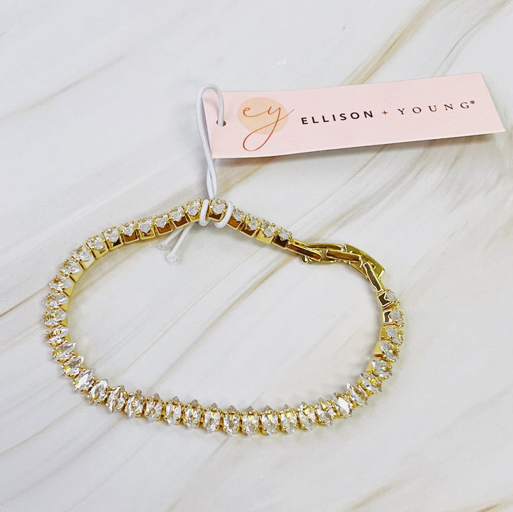 18K Gold Plated Diamond Tennis Bracelet