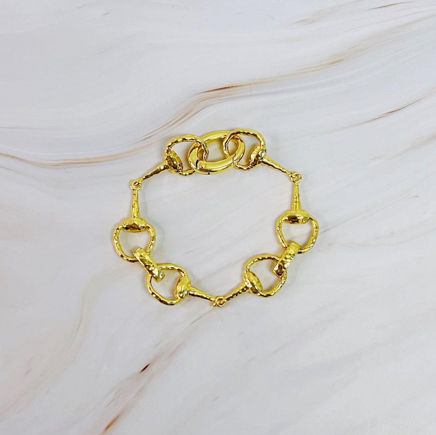 18K Gold Plated Gucci  Linked Bracelet