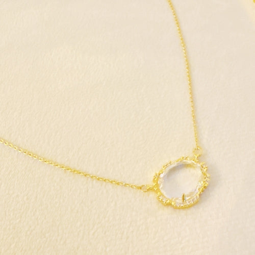 18k Gold Plated Diamond  Necklace