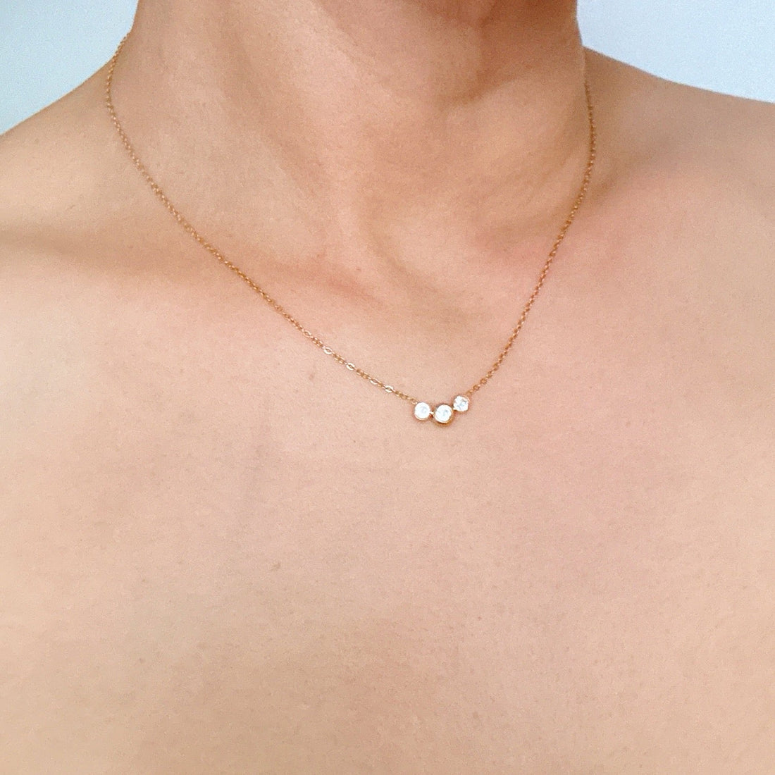 18K Gold Plated Diamond Necklace