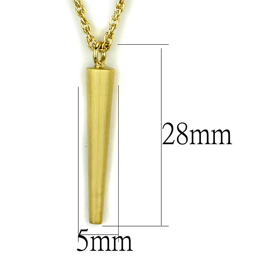 24K Gold Plated & Brush Brass Necklace