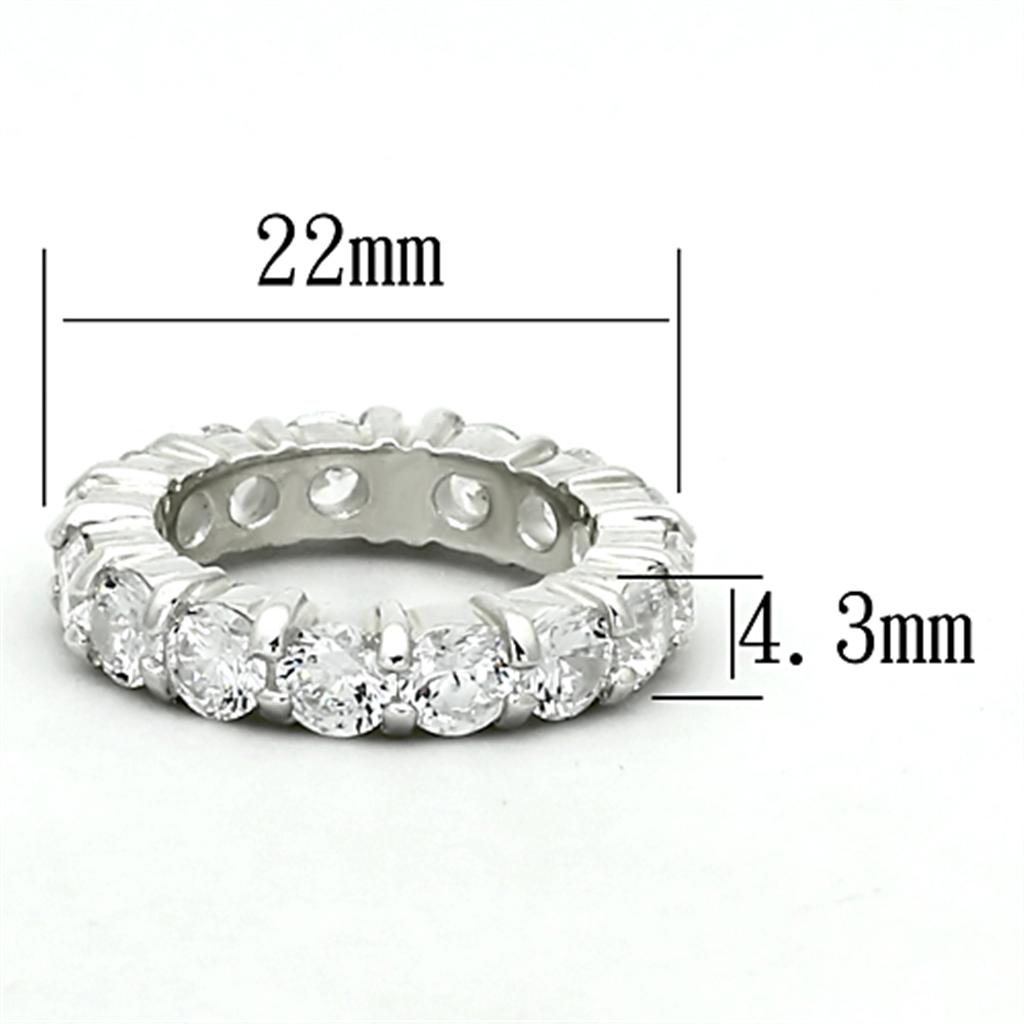 925 Sterling Silver Ring with diamond