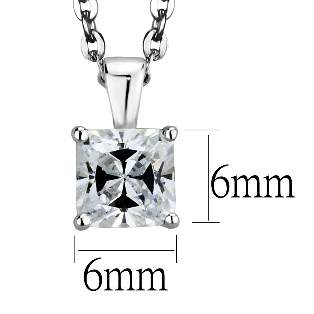 925 Sterling Silver Gucci link Chain  with Diamond  Pendant