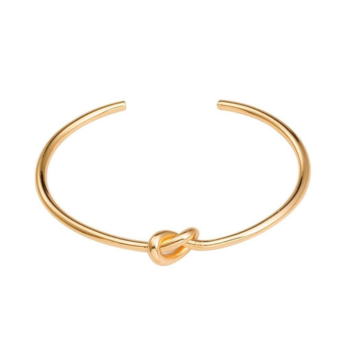 18K Gold Plated Dainty Love Knot Cuff  Bracelet