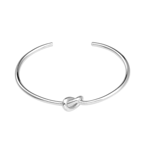 18K Gold Plated Dainty Love Knot Cuff  Bracelet