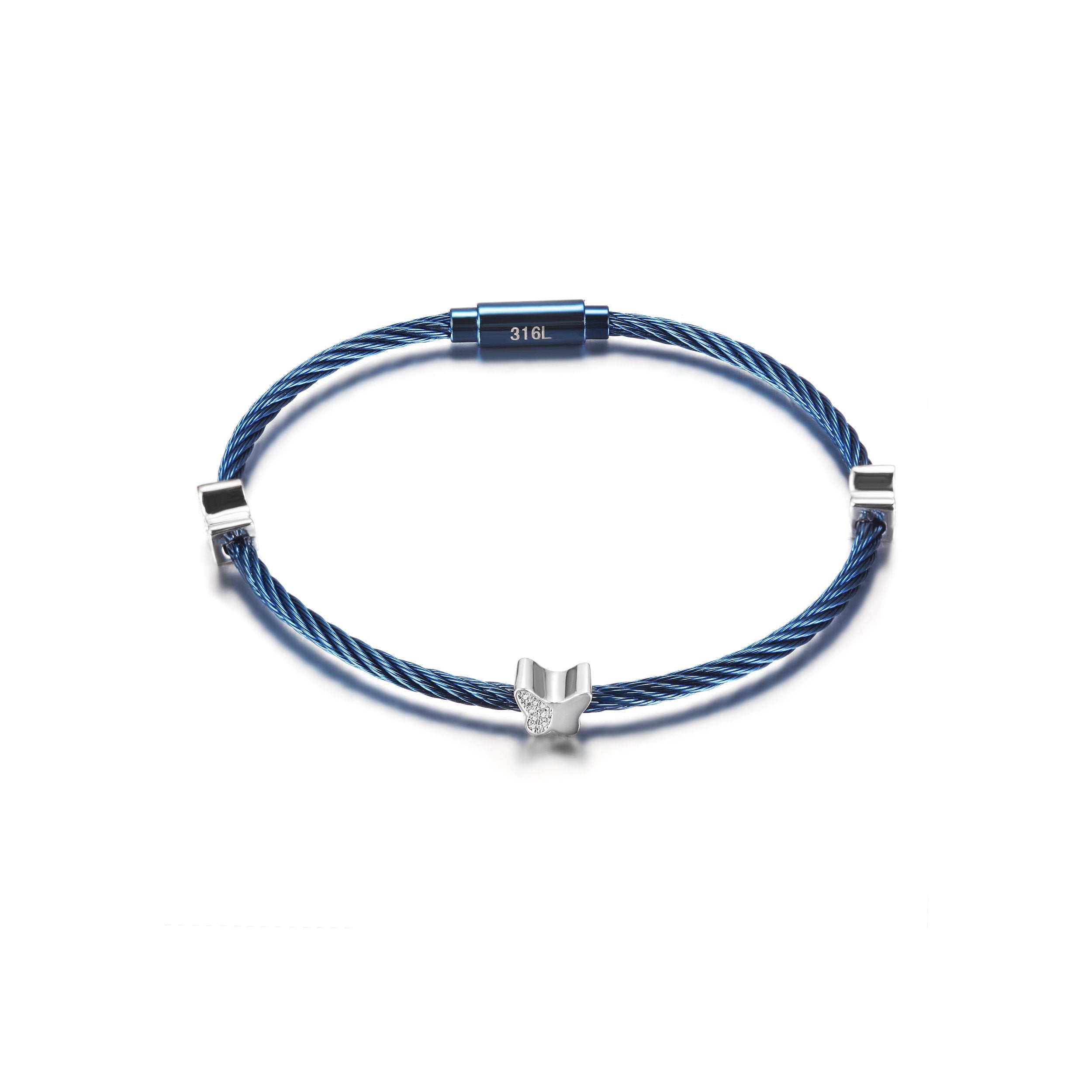 Butterfly Stacking Cable Bracelet