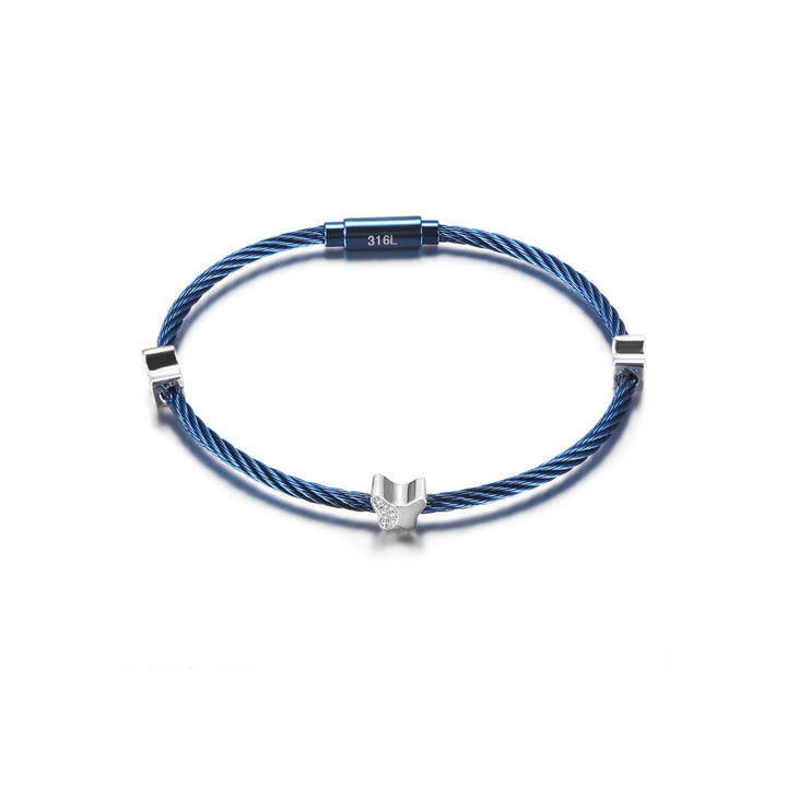 Butterfly Stacking Cable Bracelet