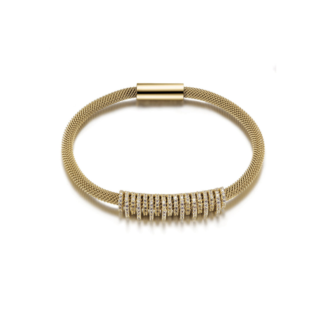 14K gold plated Shiny Parallel Bracelet
