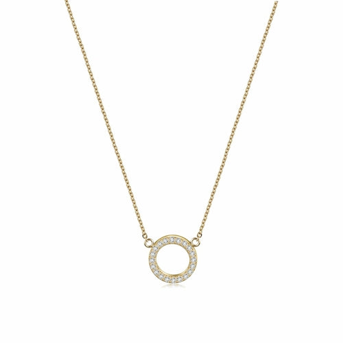 Open Circle Pendant Necklace