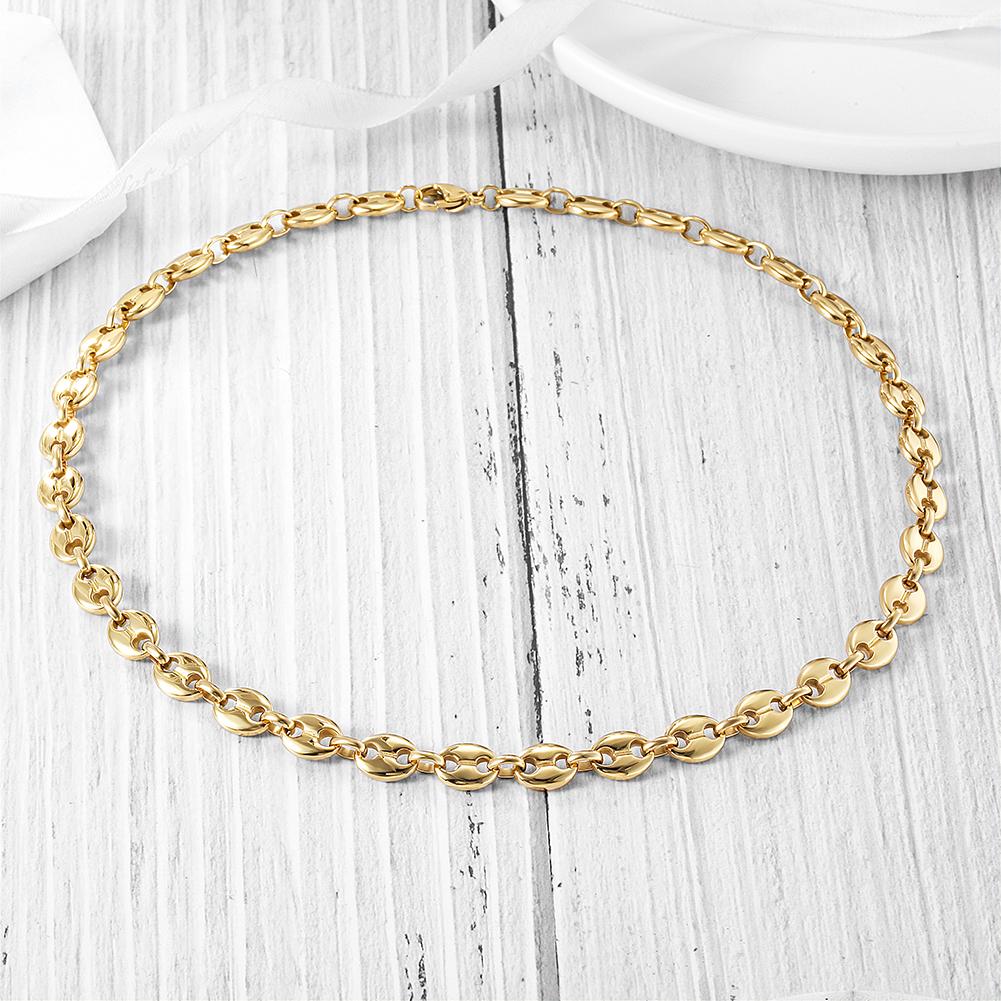 Coffee Bean Chain Necklace