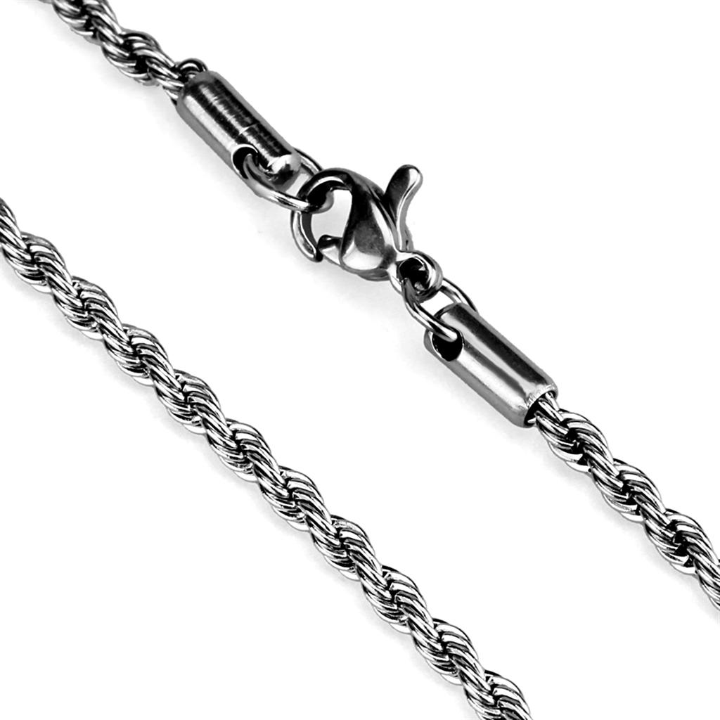 TK2433 - High polished (no plating) Stainless Steel Chain with No