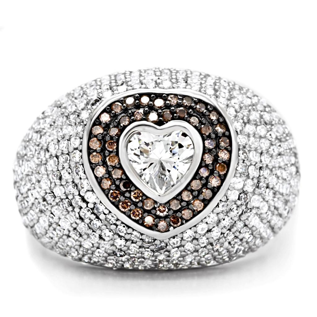 925 Sterling Silver Ring with AAA Grade CZ