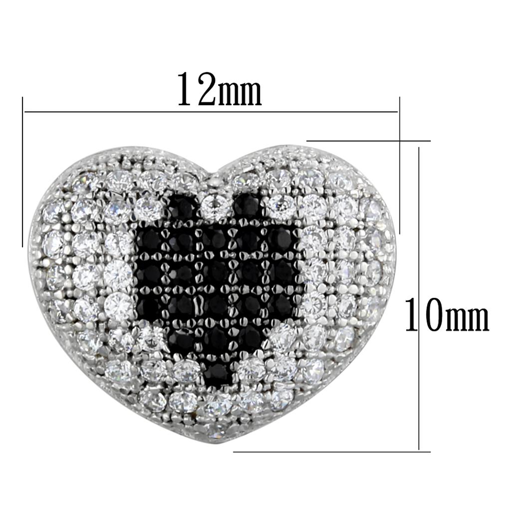 925 Sterling Silver  diamond Earrings