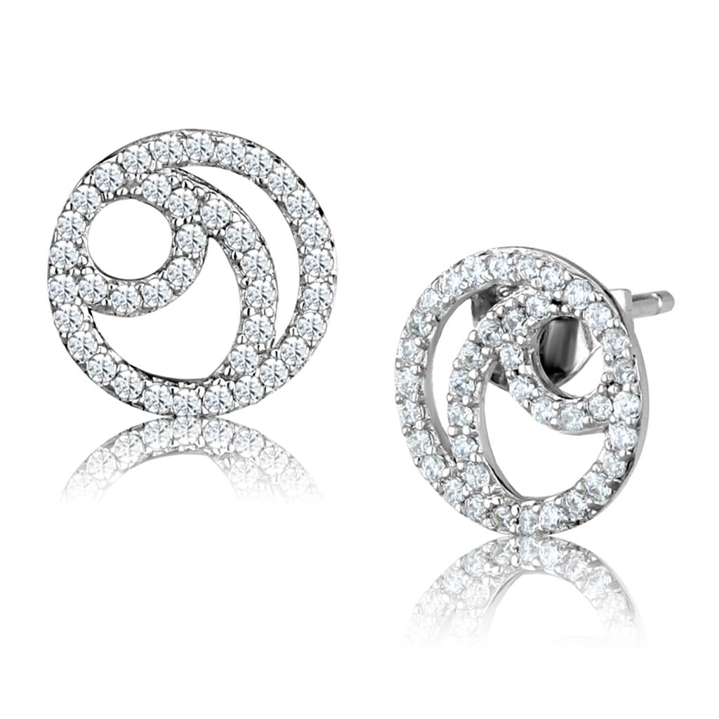 925 Sterling Silver Earrings with AAA Grade CZ