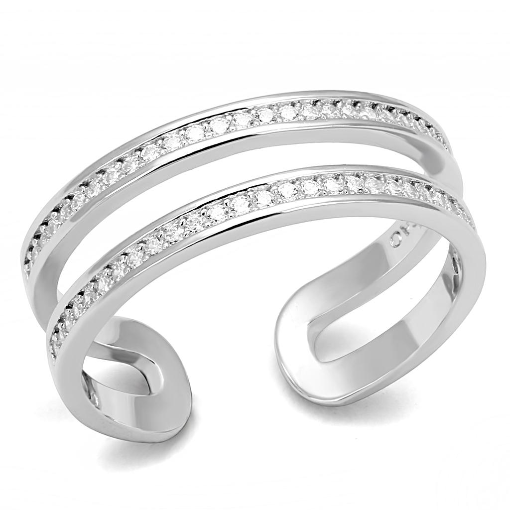 925 Sterling Silver Ring with AAA Grade CZ