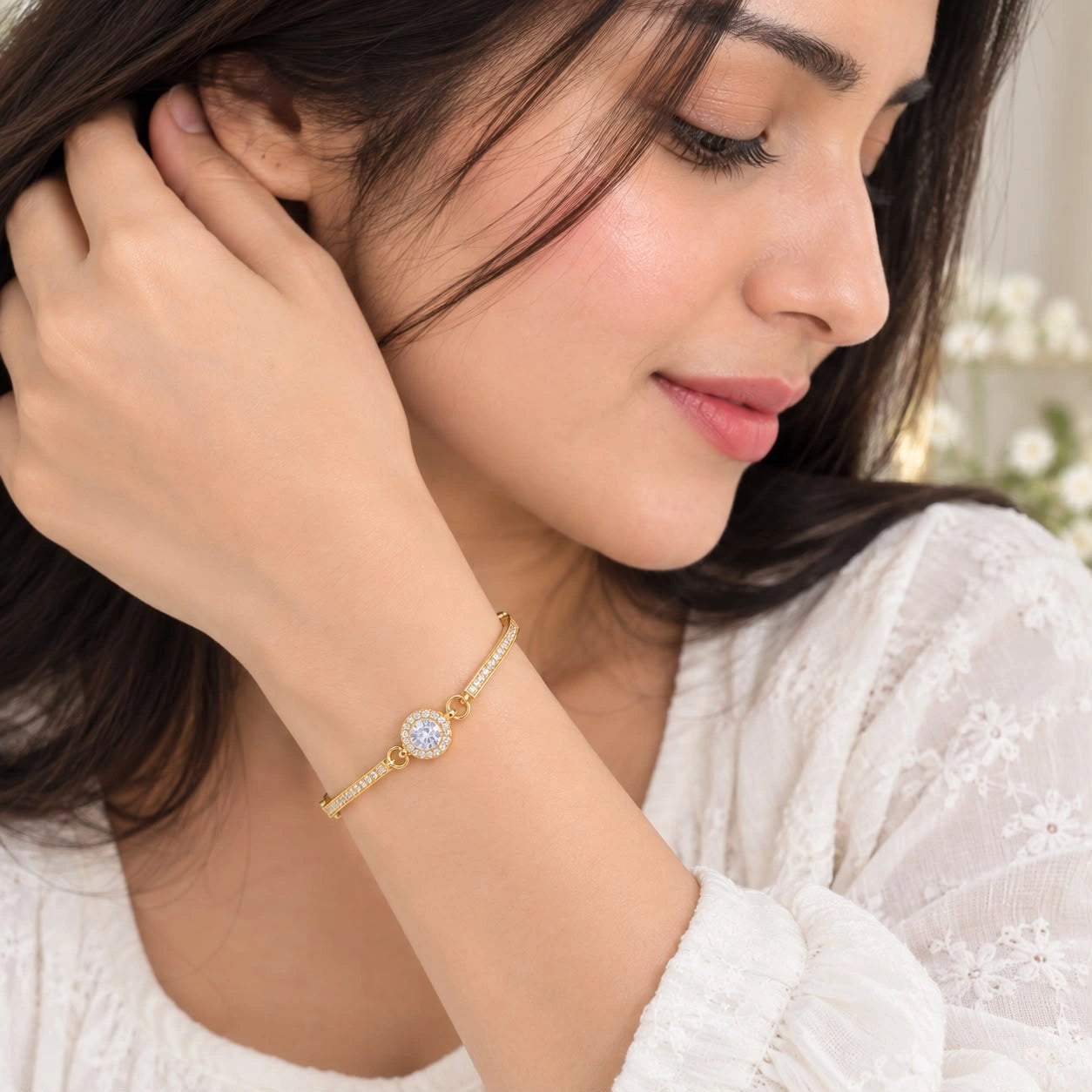 Star Dot Diamond Bracelet For Women