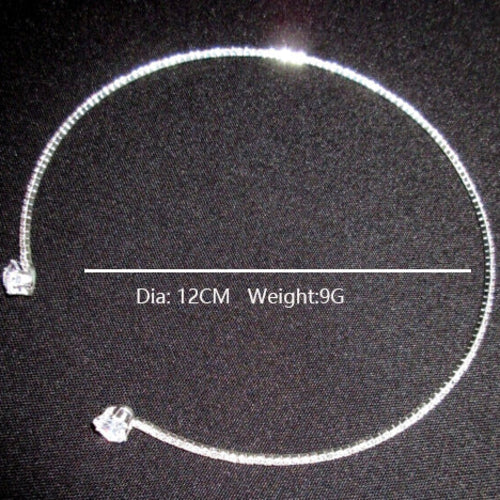 14K Gold Pated Heart Collar Choker Necklace