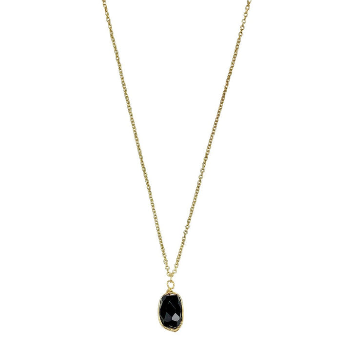 Black Quartz crystal  Necklace