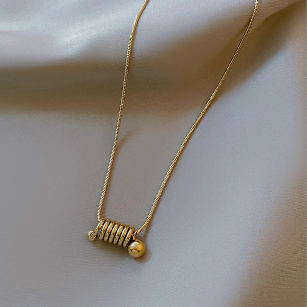 Necklace With A Mini Spring