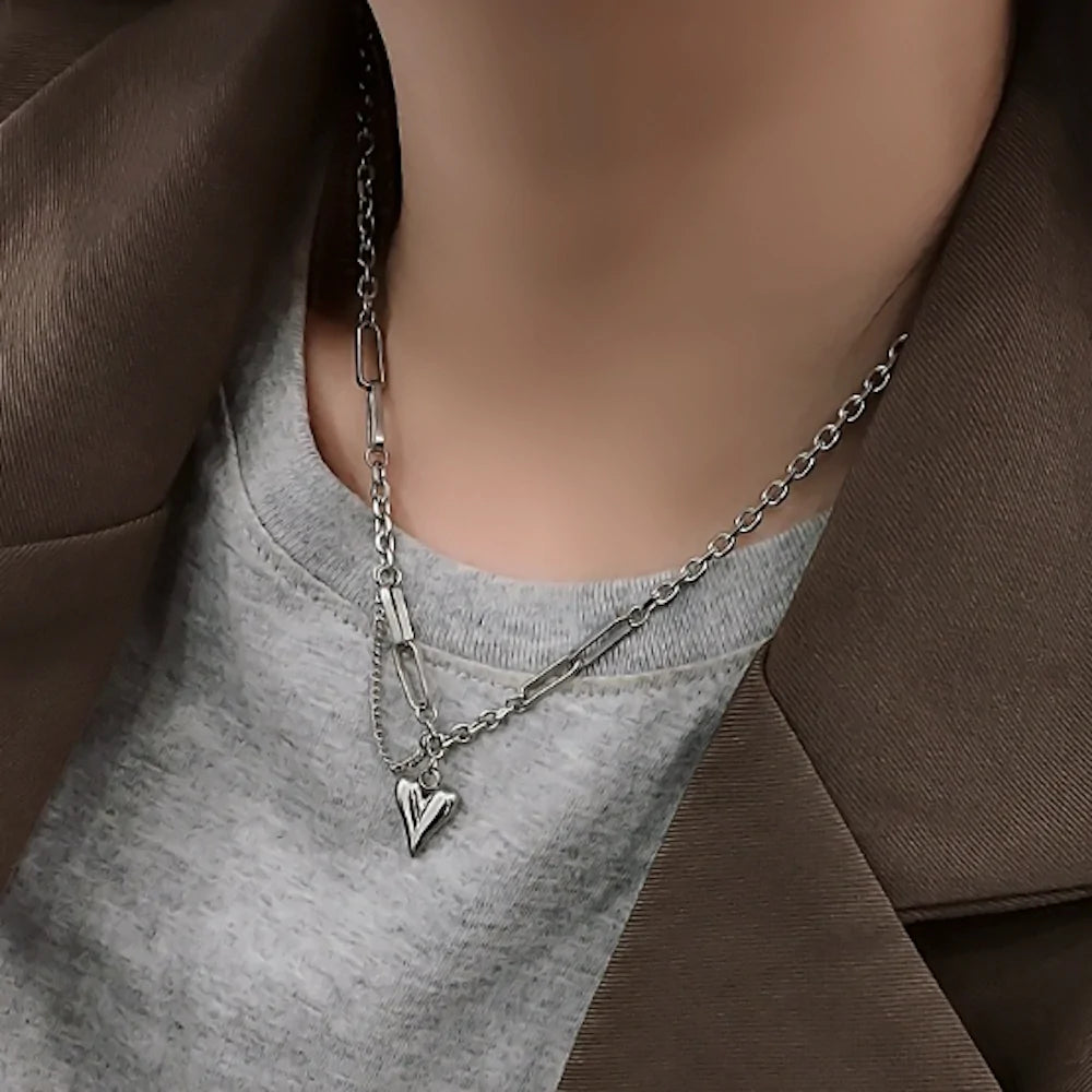 18K Gold Plated With Heart Shape Pedant Necklace