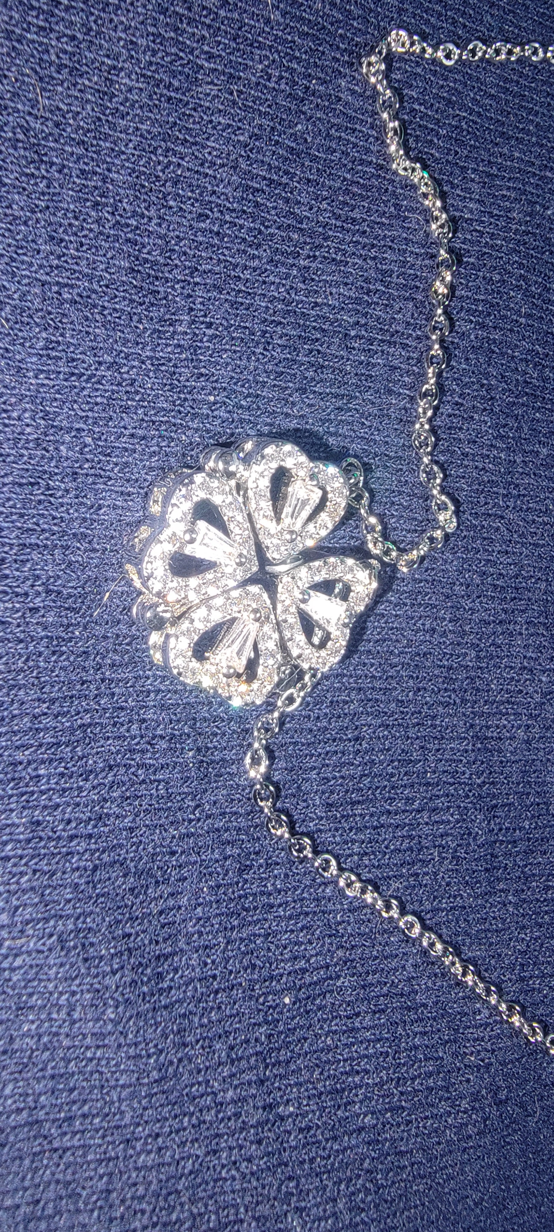 18K Gold Plated LuckyClover- Four Leaf Heart Shape Necklace